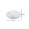 Plato pando grande Carrara Blanco 28x28x1.7 cm