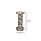 Candelabro Gris Emperador 10.5x10.5x22 cm