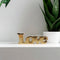 Escultura LOVE Oro Love 24x3.5x8.5 cm